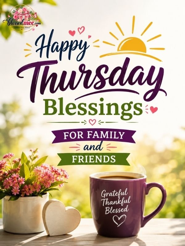 Happy Thursday blessings for family and friends