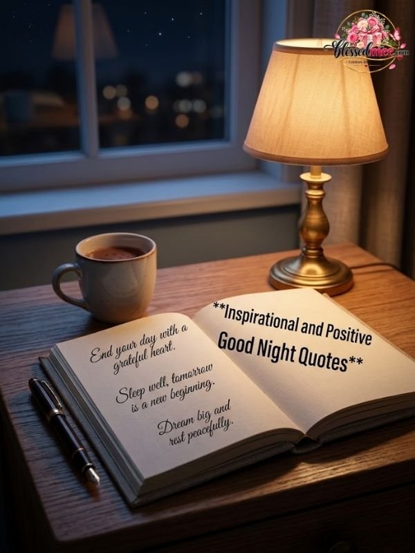 Inspirational and positive good night quotes
