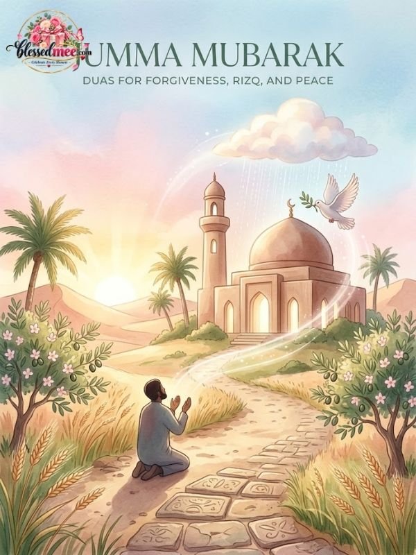 Jumma Mubarak duas for forgiveness, rizq, and peace