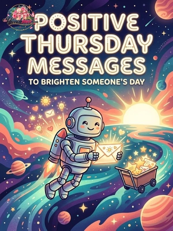 Positive Thursday messages to brighten someone's day