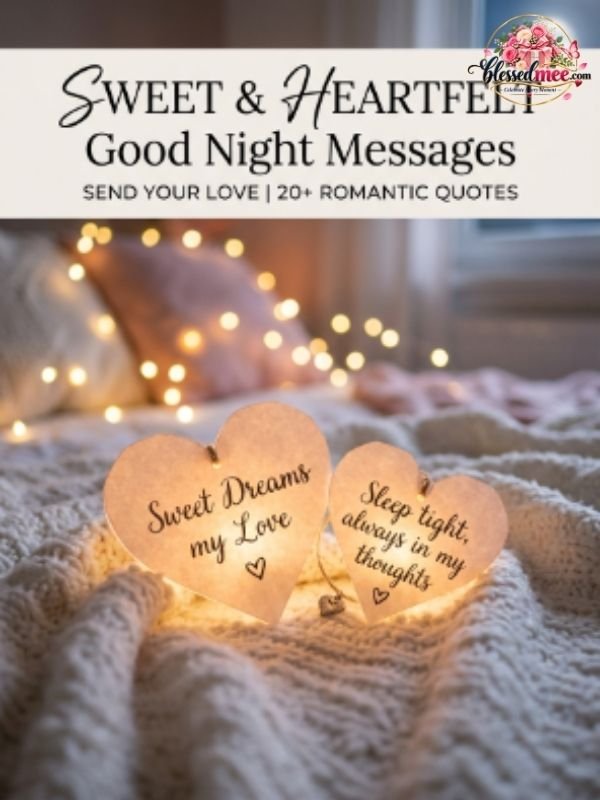 Sweet and heartfelt good night messages