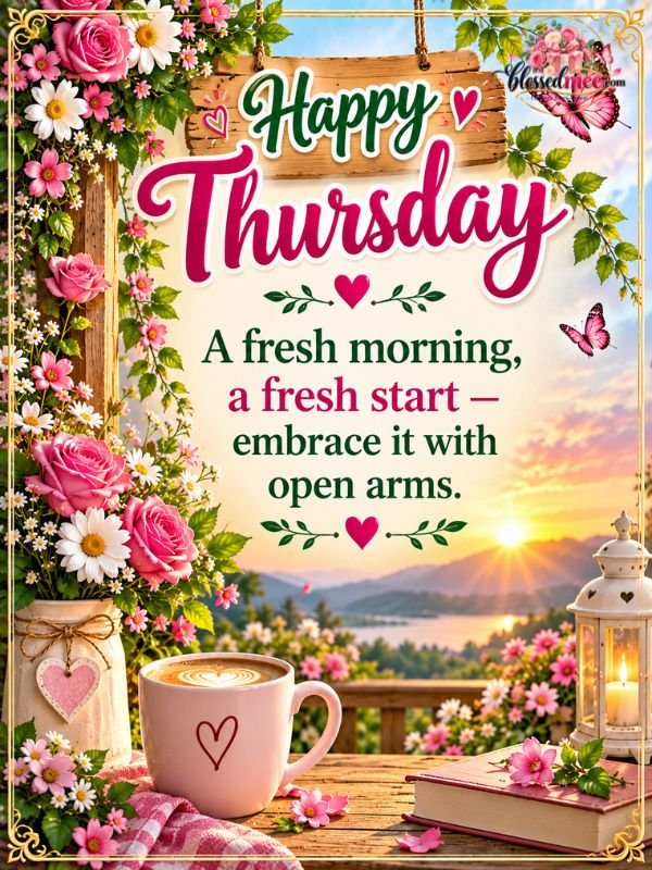 A fresh morning, a fresh start — embrace it with open arms