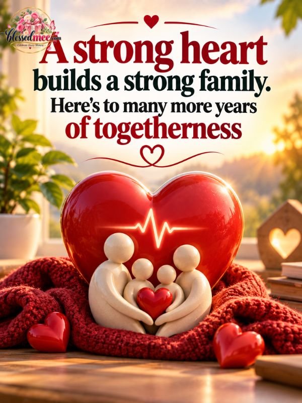A strong heart builds a strong family