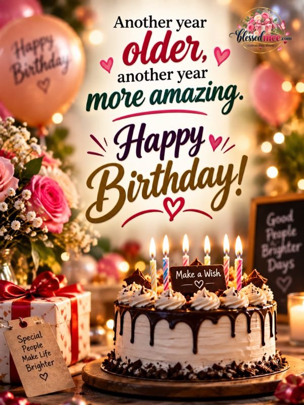 Another year older, another year more amazing. Happy BirtAnother year older, another year more amazing. Happy Birthday