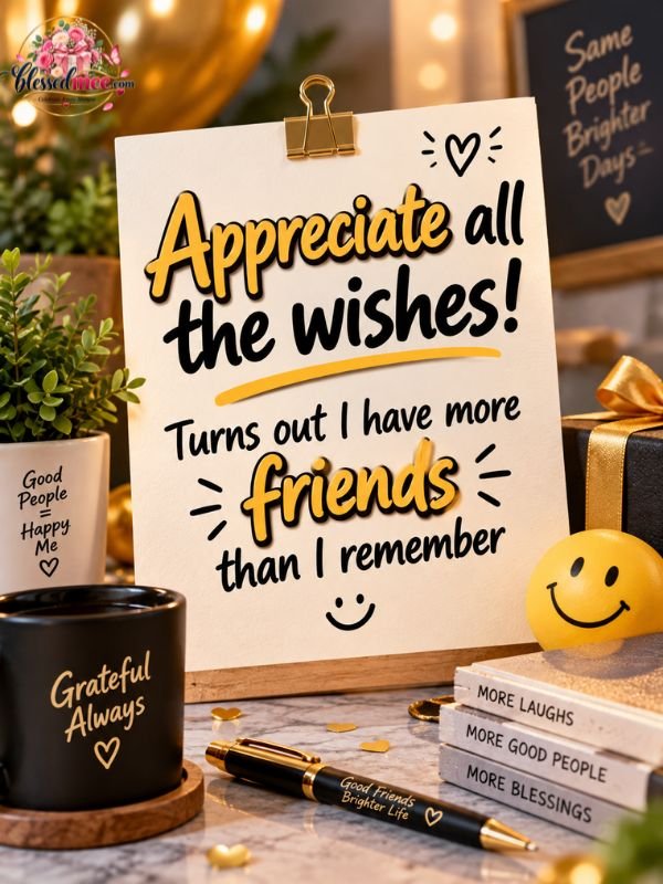 Appreciate all the wishes! Turns out I have more friends than I remember
