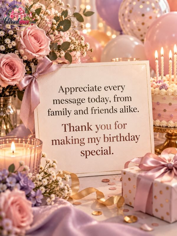Appreciate every message today, from family and friends alike