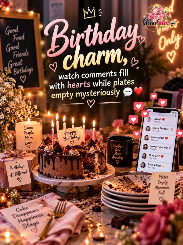 Birthday sparkle, trust the camera to catch smiles and miss the crumb conspiracy ✨🍰 