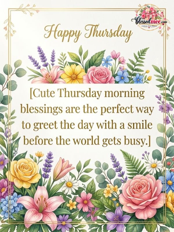 Cute Thursday morning blessings are the perfect way to greet the day with a smile before the world gets busy (1)