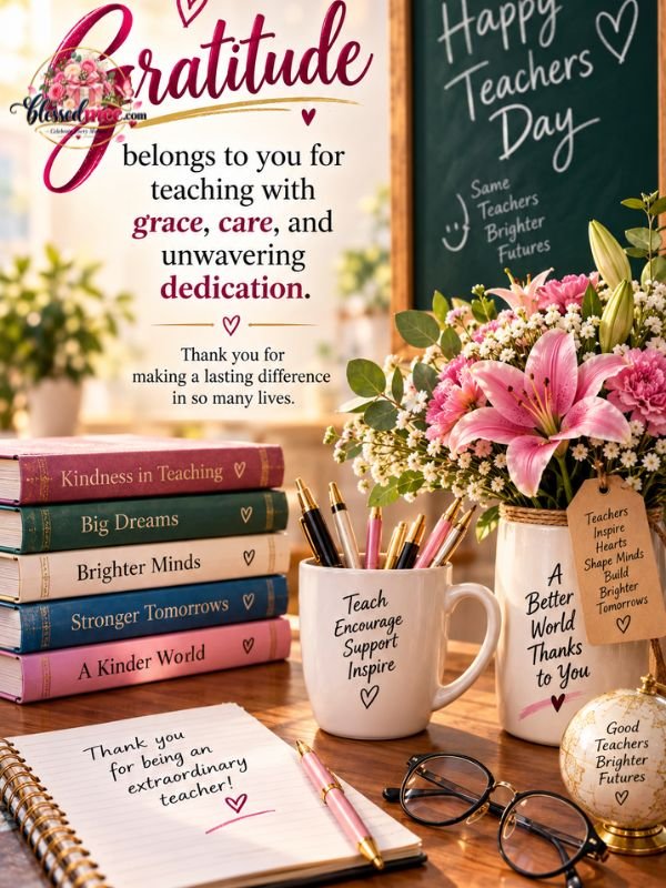 Gratitude belongs to you for teaching with grace, care, and unwavering dedication.