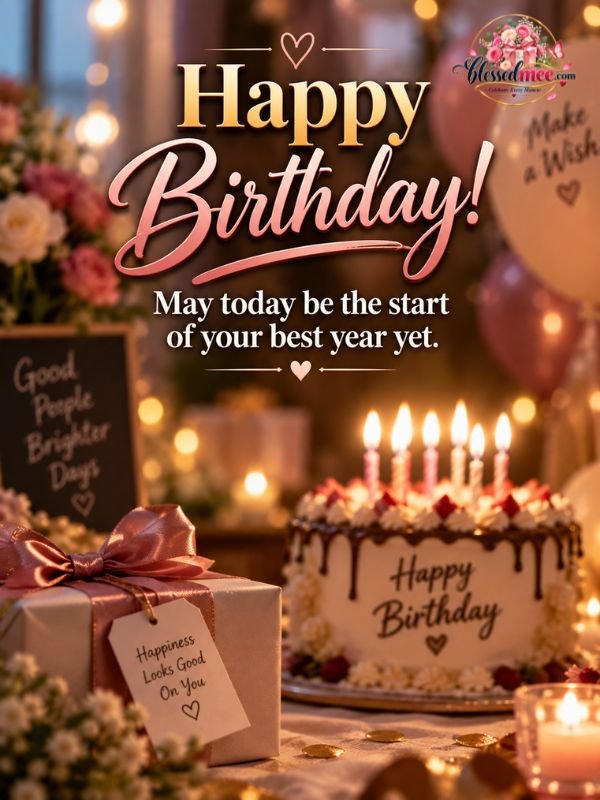 Happy Birthday! May today be the start of your best year yet