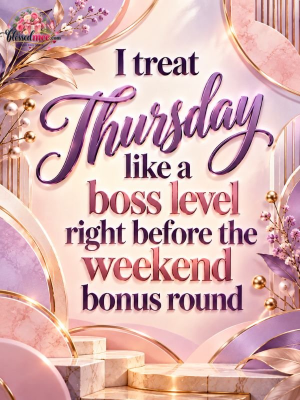 I treat Thursday like a boss level right before the weekend bonus round