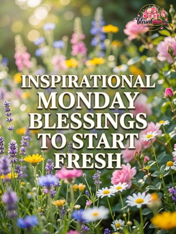 Inspirational Monday Blessings to Start Fresh