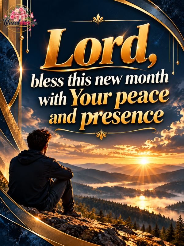 Lord, bless this new month with Your peace and presence