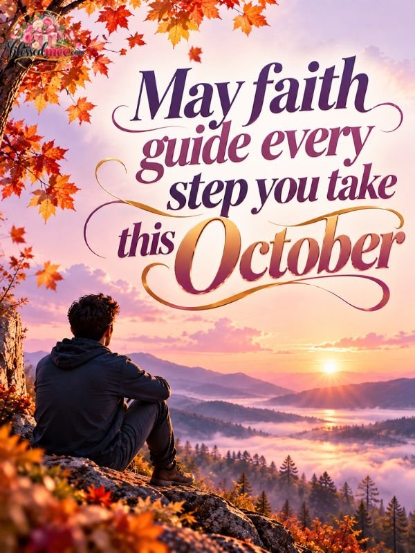May faith guide every step you take this October