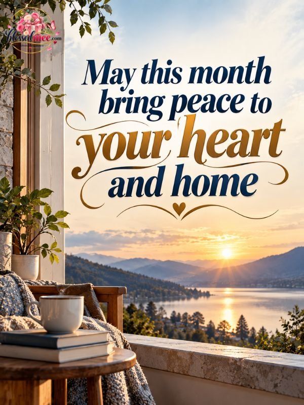 May this month bring peace to your heart and home