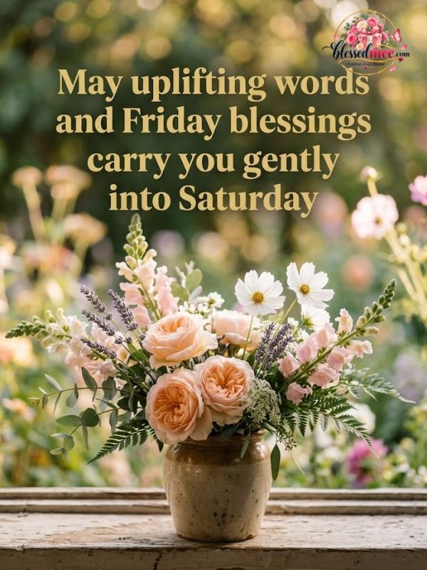 May uplifting words and Friday blessings carry you gently into Saturday