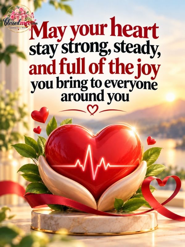May your heart stay strong, steady