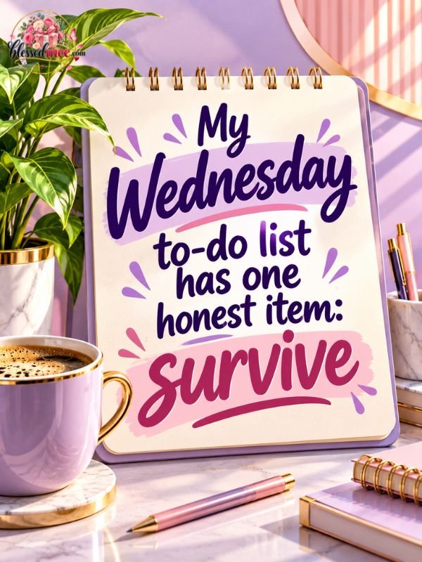 My Wednesday to-do list has one honest item survive