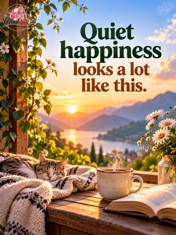 Quiet happiness looks a lot like this