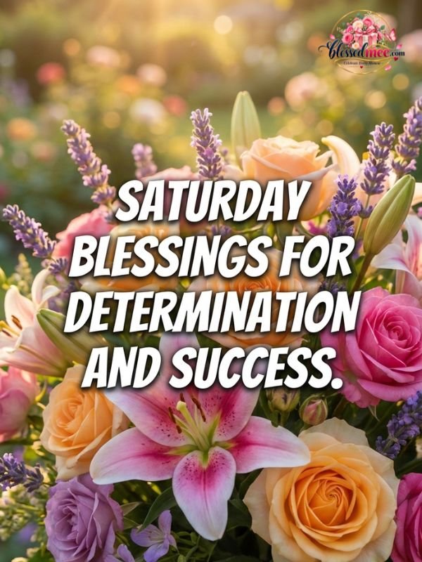 Saturday blessings for determination and success