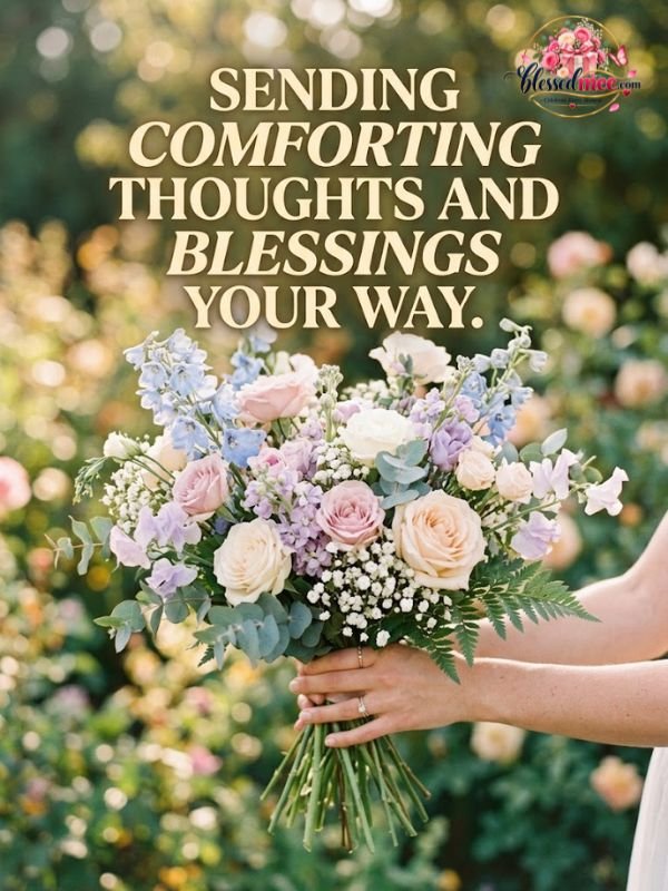 Sending comforting thoughts and blessings your way