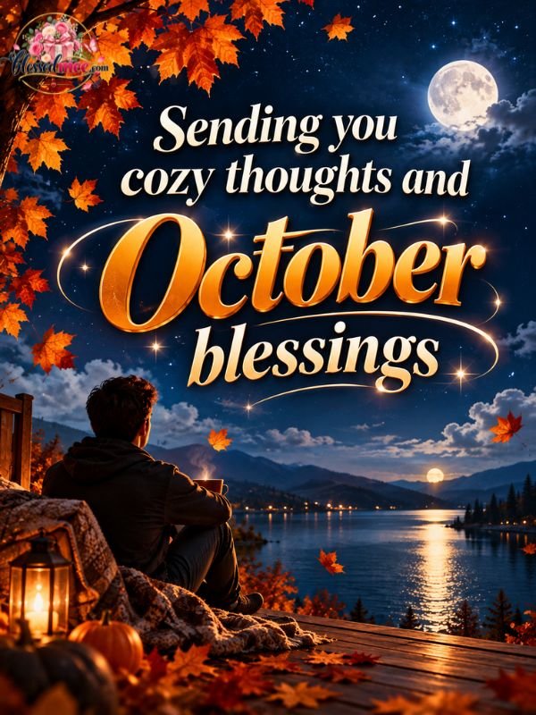 Sending you cozy thoughts and October blessings