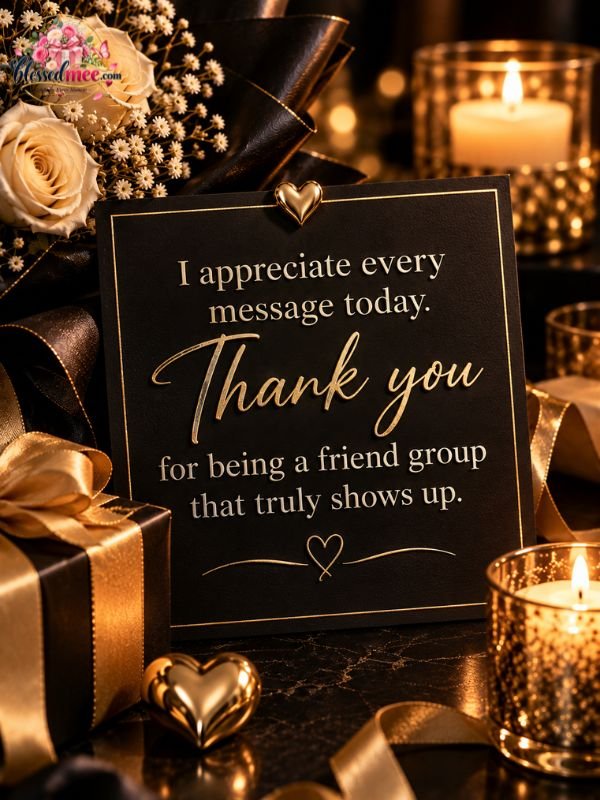 Thank you for being a friend group that truly shows up