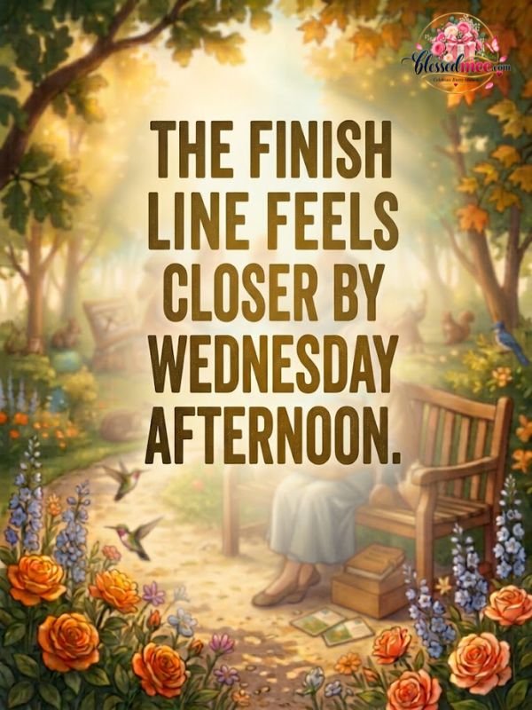 The finish line feels closer by Wednesday afternoon