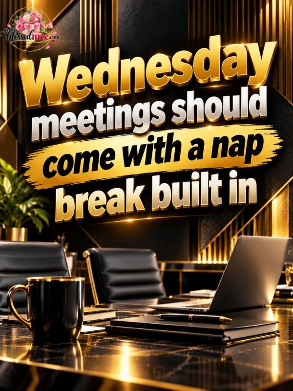 Wednesday meetings should come with a nap break built in