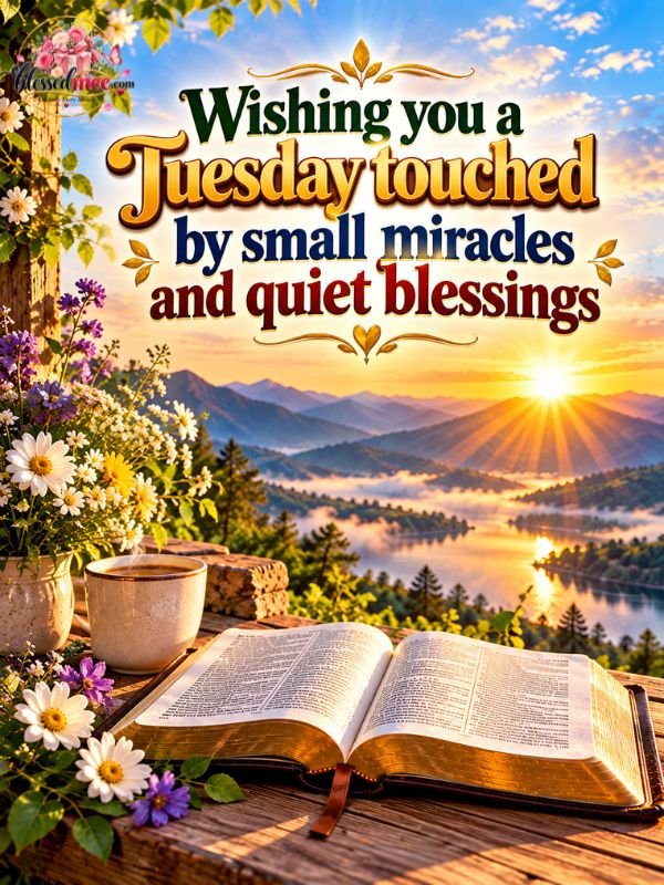 Wishing you a Tuesday touched by small miracles and quiet blessings
