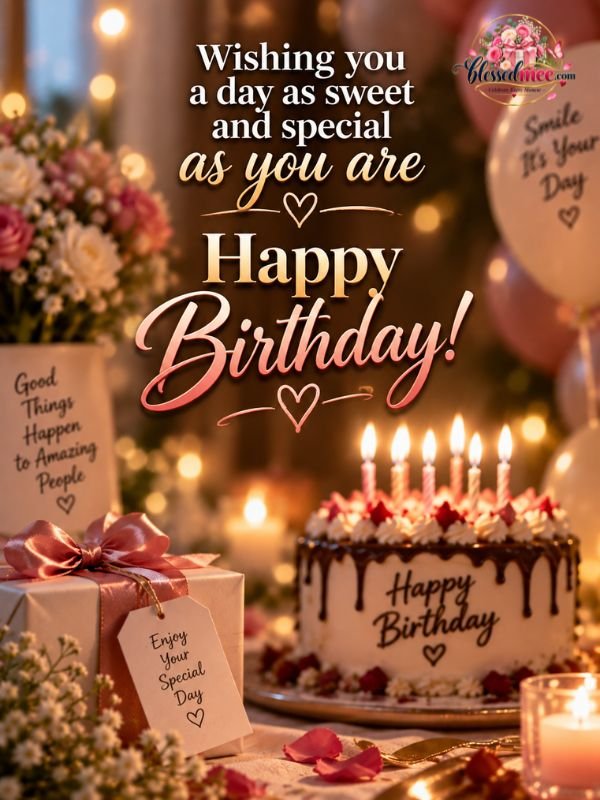 Wishing you a day as sweet and special as you are