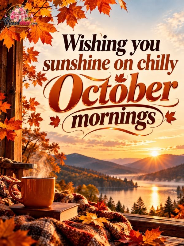 Wishing you sunshine on chilly October mornings