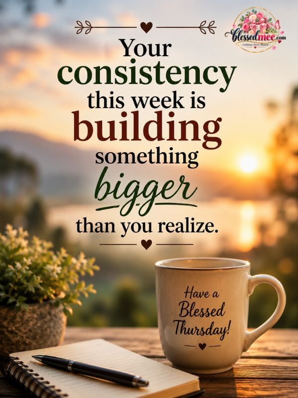 Your consistency this week is building something bigger than you realize.