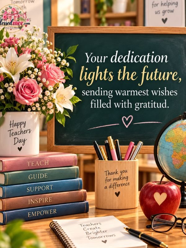 Your dedication lights the future, sending warmest wishes filled with gratitude