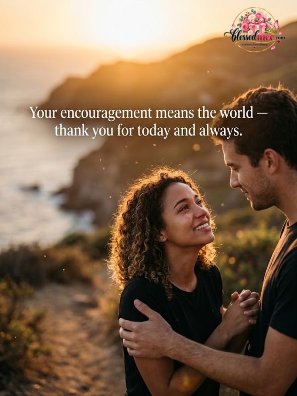 Your encouragement means the world — thank you for today and always.