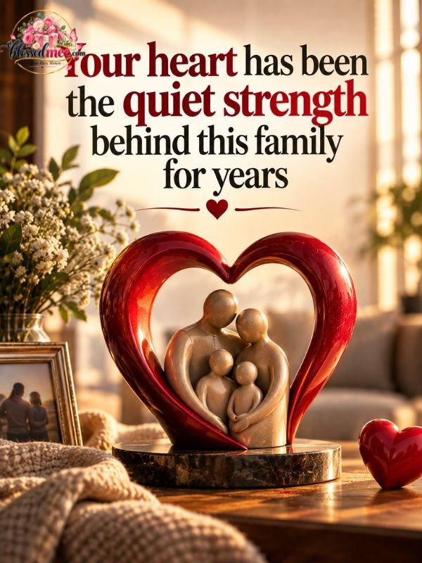 Your heart has been the quiet strength