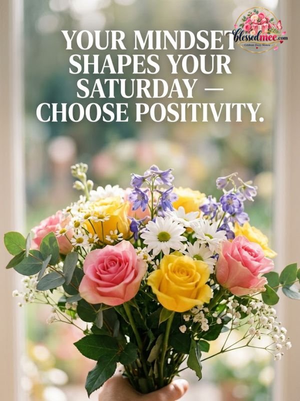 Your mindset shapes your Saturday — choose positivity