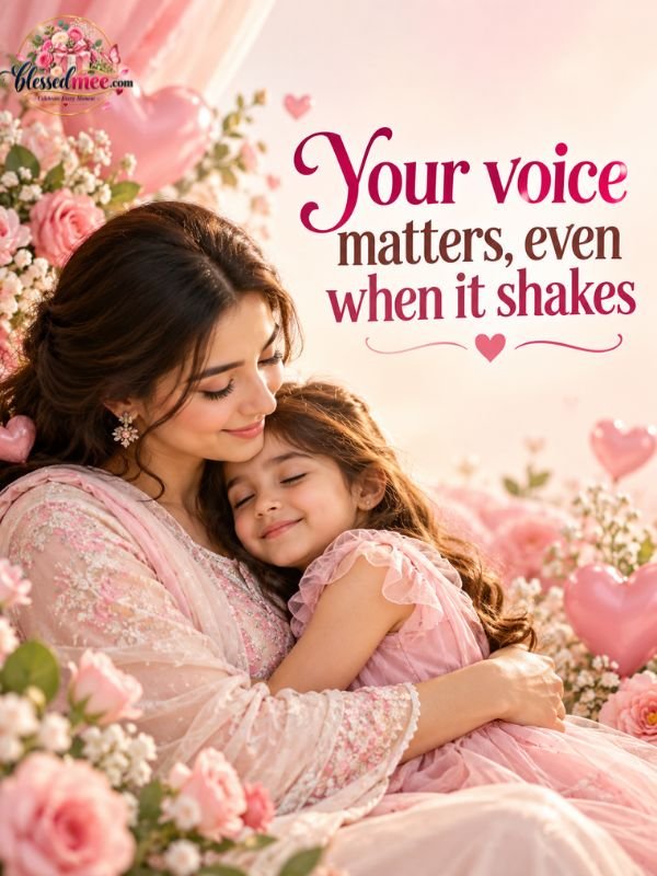 Your voice matters, even when it shakes