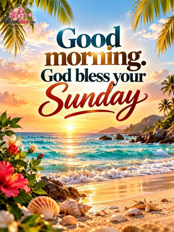 Good morning. God bless your Sunday