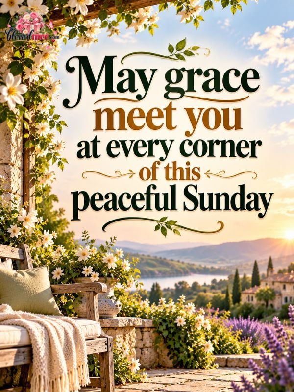 May grace meet you at every corner of this peaceful Sunday