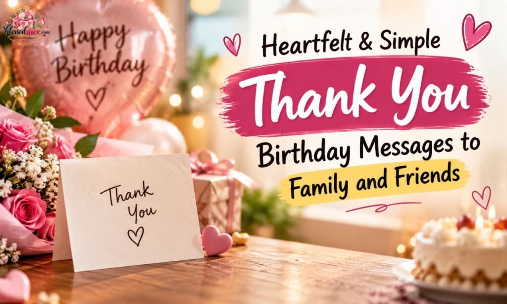 Heartfelt & Simple Thank You Birthday Messages to Family and Friends
